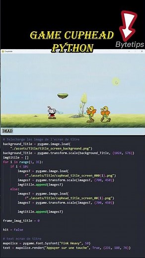Tạo Game Cuphead - Python #pygame #python #shorts