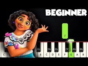 We Don't Talk About Bruno - Encanto | BEGINNER PIANO TUTORIAL + SHEET MUSIC by Betacustic