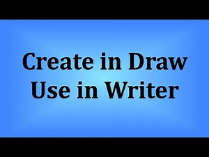 Create your images in LibreOffice Draw and use them in LibreOffice Writer