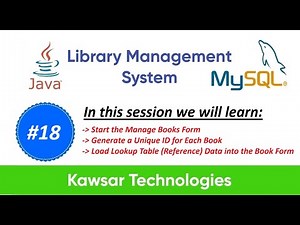 Part 18 — Library Management System in Java Swing | Books Form - Auto Book ID & Load Reference Data