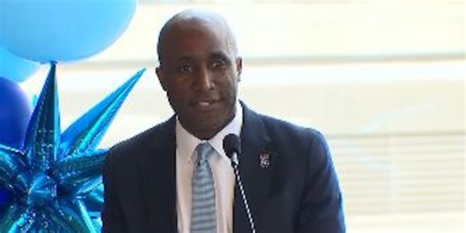 Kansas City Mayor, Quinton Lucas, speaks at Royals ballpark announcement