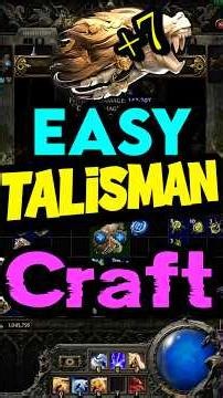 Easy +7 Melee Talisman Craft for Beginners PoE 2 #pathofexile2 #shorts