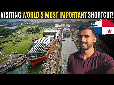 THE PANAMA CANAL: Only place where ships CLIMB! Most Important Waterway 🇵🇦