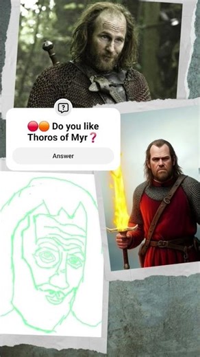 🔴🟠 Thoros of Myr #gameofthrones #hbo #asoiaf #fantasy #shorts