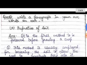 Class 8th crop production and management chapter 1 QUESTION ANSWERS full explaination हिंदी में