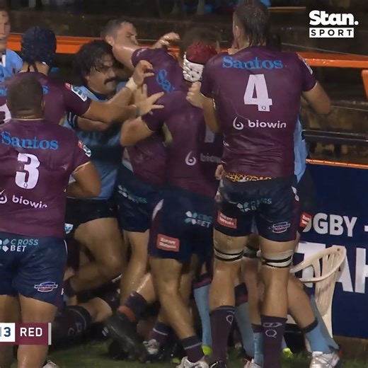 💥 THE MELEE IS ON! 💥 Tensions boiling over in the WET after a stunning near-classic of a meat pie! 🌧️ 🖥️ Waratahs v Reds LIVE on Stan Sport. | Stan Sport Rugby