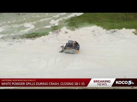 WATCH LIVE: Southbound I-35 closed near Pauls Valley after crash