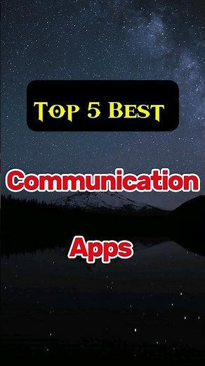 Top 5 Best Communication Apps #communication #toolapps #apps #ar_tnm #tach #shorts #topbest #app