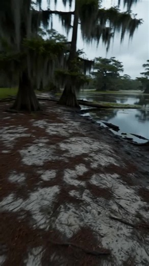A bizarre discovery in a remote Louisiana swamp is drawing attention online after footage surfaced showing what appears to be hundreds of giant axolotl-like creatures gathering in dark floodwaters. Captured from the muddy shoreline during an overcast afternoon, the video initially shows only a handful of pale shapes drifting near the surface. As the cameraman zooms in, dozens more become visible. Moments later, it becomes clear the entire swamp is filled with enormous axolotl-like animals stretc