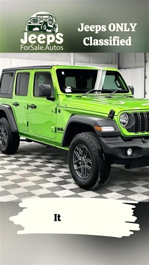 🚙 2025 Jeep Wrangler 4x4 Sport S For Sale 🔥 Only 7K Miles! Trail-Ready Off-Road SUV 💪