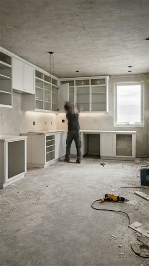 This Kitchen Glow Up is Insane 🔥 #kitchentransformation #renovation