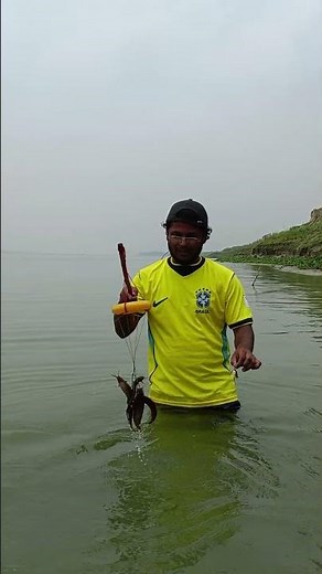 Deep Water Bell Trick! 🔔 Catching River Monsters With a Floating Ring Trap! 🦀🌊 #danialfishing #fish