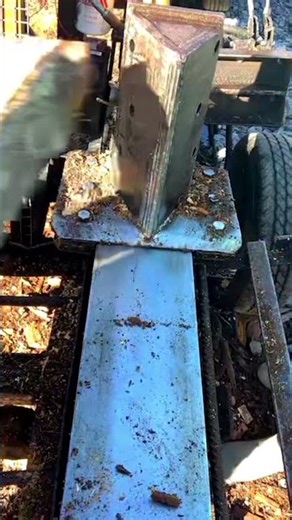 Log Splitter #woodworking