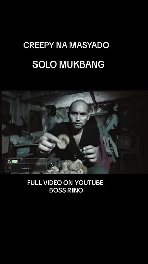 Creepy Mukbang: Solo Mukbang in a Haunted House | Boss Rino