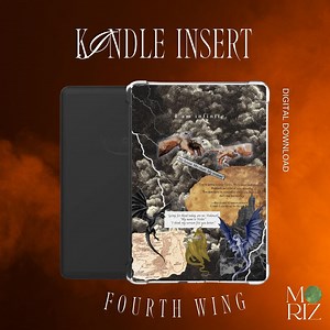 Iron Flame Aesthetic Kindle Insert | Kindle Clear Case Insert | Onyx Storm | Kindle Sticker | Digital Download | Fourth Wing Art 4th Wing - Etsy Canada