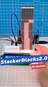50K views · 326 reactions | Arduino Game with Buzzer + LCD + LED Matrix 烙#Arduino #LEDMatrix #DIYGame #StackingGame #MAX7219 #TechProject #STEMEducation #ArduinoGame #I2CLCD #RetroGaming | SunFounder OpenSource | Facebook