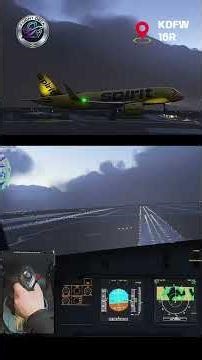 Challenging Low Visibility and rain 🌧️ Landing at Dallas/Fort Worth | Spirit Airlines Airbus A320