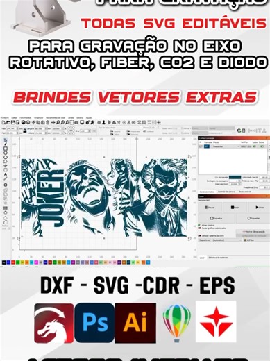 Mega Pacote de Artes 360 para Gravação a Laser