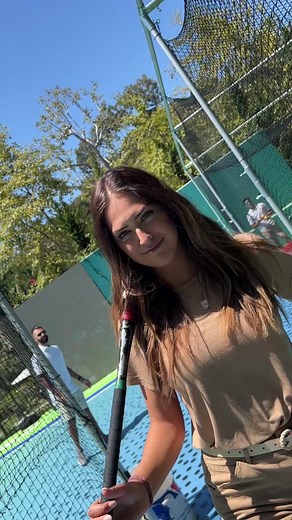 Tried batting cages for the first time. @mlb #battingcages⚾️ #FilmTeyvatIslands #mlbambassador #mlbcreatorclass #dontbeboring❤️💜💚 #swingbatterswing