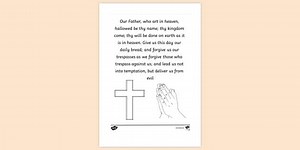 The Lord's Prayer Colouring Page