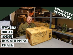 WW2 US 30cal ammo box shipping crate