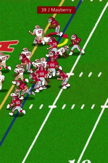 1981 49ers vs Falcons (highlight) James Mayberry touchdown run.