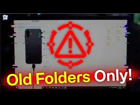 How to fix only old folders showing when connecting iPhone to Windows PC