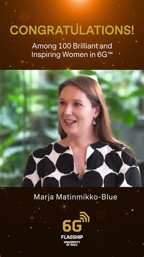 Marja Matinmikko-Blue is among 100 Brilliant and Inspiring Women in 6G