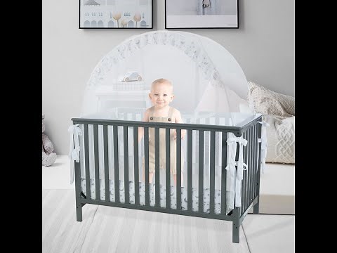 How to fold the Pro baby safety pop up crib tent