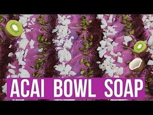 Açaí Bowl Soap + With REAL Açaí & Pumpkin Seeds | Royalty Soaps