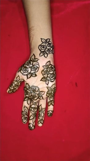 simple front hand mehndi design#mehndi#bridal#viralvideo#trending #henna#sticker#haryanvisong