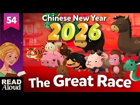 The Story of Chinese New Year, The Great Race 2026 Animated Fairy Tales For Children - Full Cartoon