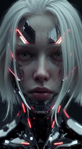 The cyborg woman AI created that's going viral #ai #cyberpunk #art