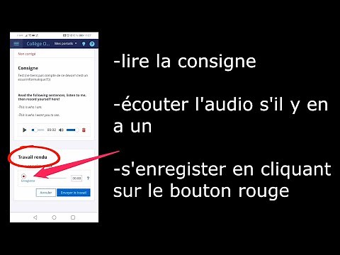 Envoyer un enregistrement audio sur l'ENT