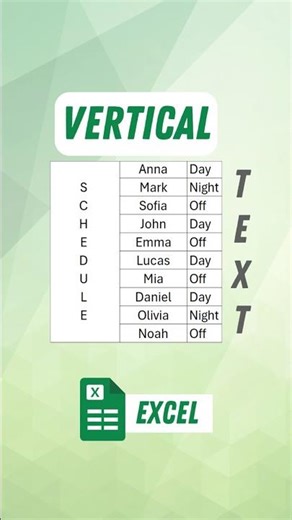How to change the text direction in Excel