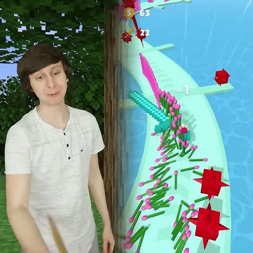 When you try to teach your friend a lesson in Minecraft