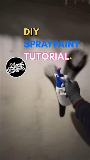SPRAY PAINT TUTORIAL #graffiti #graffitiart #shorts