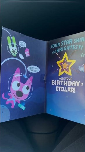 Hoops and yoyo: twinkle twinkle little star birthday card with sound #hoopsandyoyo #hallmark