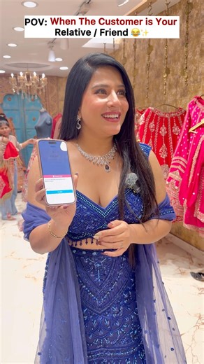 POV: When The Customer is Your Relative / Friend 🤣 #comedy #relatable #lehengaonrent #ytshorts #yt