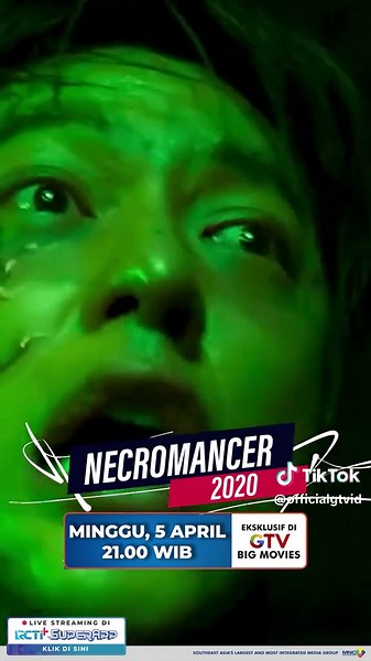 Kekuatan gelap bangkit saat seorang pria menemukan takdirnya sebagai necromancer. Dunia manusia dan dunia gaib pun bertabrakan dalam pertarungan penuh bahaya. Saksikan NECROMANCER (2020) malam ini di GTV Big Movies 🔥⚡ 🕘 21.00 WIB 📺 GTV GTV Hadir di CHANNEL 30, ikuti cara mudahnya: • Aktifkan LCN lalu scan ulang STB Kamu • Scan otomatis TV Digital #JagonyaFilm #BigMoviesGTV #GTV