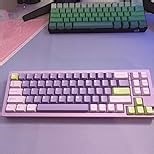 Womier 75% Wireless Mechanical Keyboard, Creamy Keyboard Gaming QMK/VIA, CNC Aluminum with 8000mAh Battery, Tri-Mode Key Board Custom Hot Swappable RGB Backlit for Windows/Mac/PC (SK71 PRO-Brown)