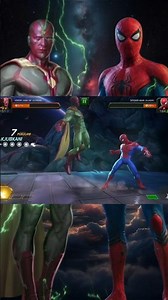 Battle hero spiderman vs vision age of ultron #shorts #marvel #fighting #gameplay