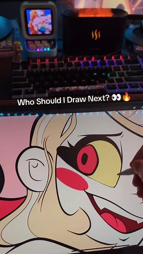 Who Should I Draw Next? Hazbin Hotel Fanart Process