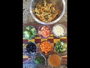 How to Make Tricolor Pasta Salad!