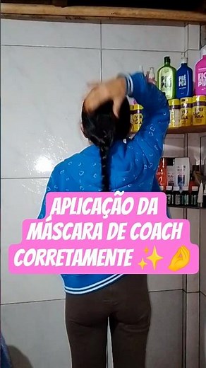 COMO APLICAR CORRETAMENTE -;A máscara de coach Após Umectação #cabelo