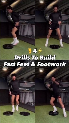 4 Drills to Build Fast Feet and Footwork for Footballers #football #footballshorts #viral #trending