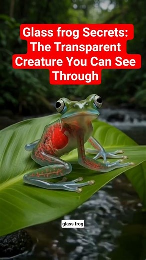 Glass Frog Secrets: The Transparent Creature You Can See Through #animals #creaturehacks