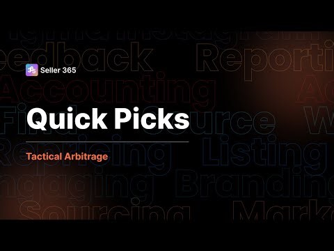 Tactical Arbitrage 1.0 - Quick Picks