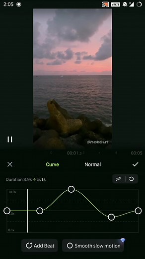Speed Curve Video Editing on Android with Shotcut Editor