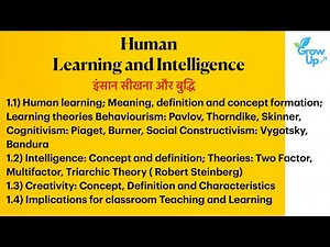 Human Learning and Intelligence / B.ed.